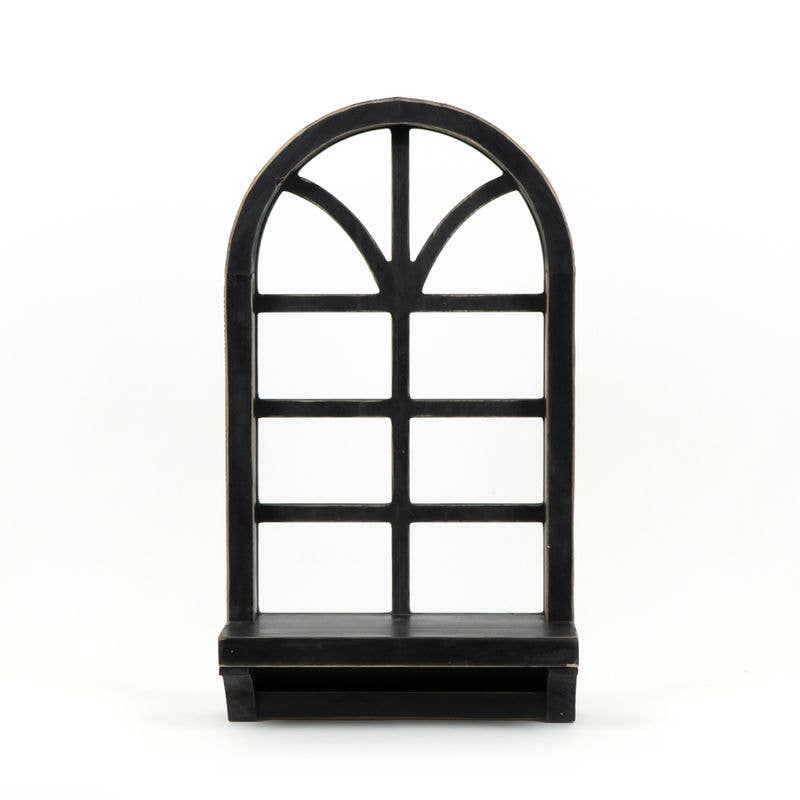 Black Window Wall Shelf