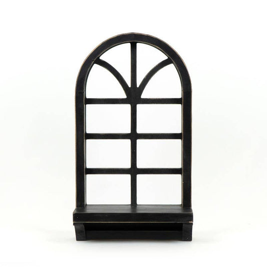 Black Window Wall Shelf