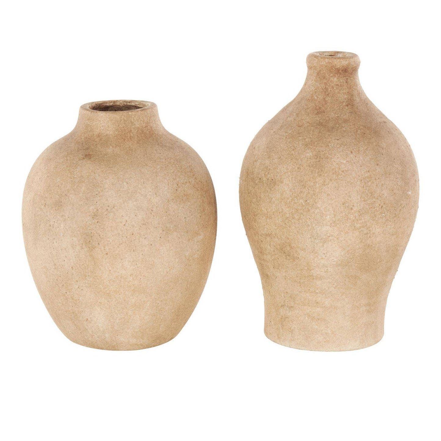 Ceramic Vase w/Antiqued Copper Finish - S/2 in 2 options