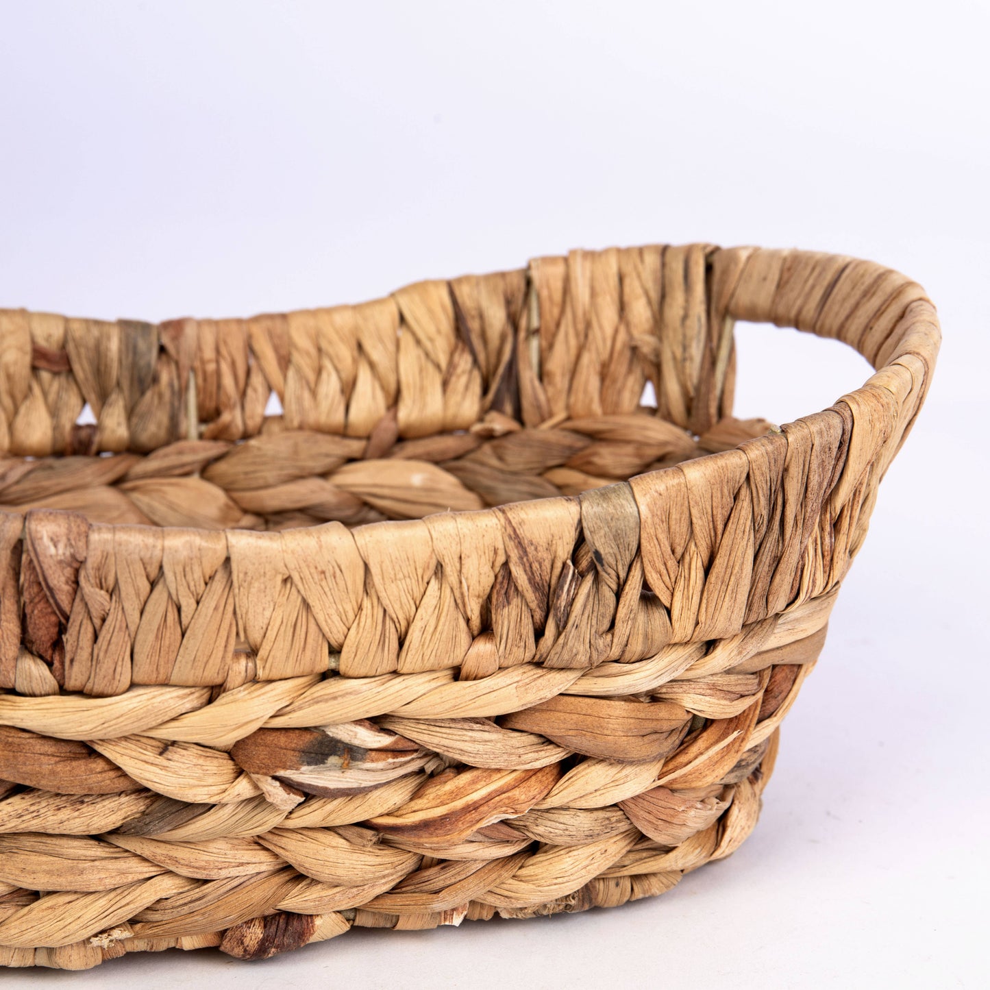 Natural Hyacinth Tub w/Wire Frame