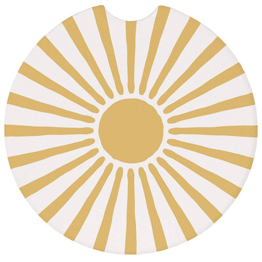 Yellow Sunshine - Car Coasters