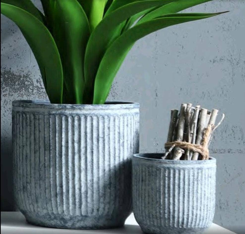 Textured Flower Pots