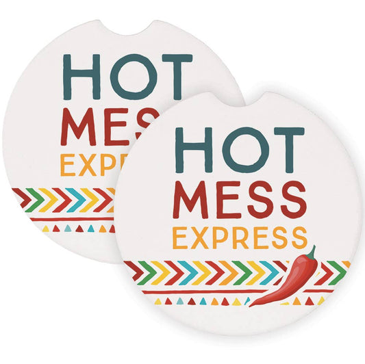 Hot Mess Express - Car Coasters