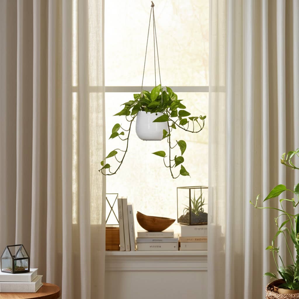 Ceramic Rope Hanging Planter