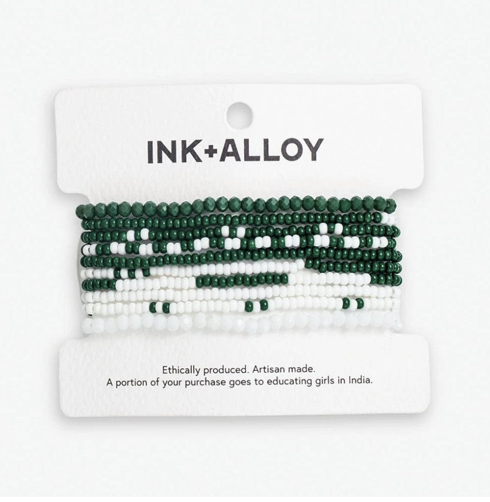 Game Day Beaded Stretch Bracelet Sets