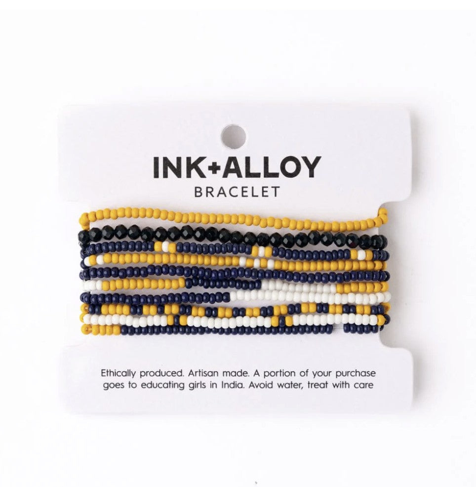 Game Day Beaded Stretch Bracelet Sets