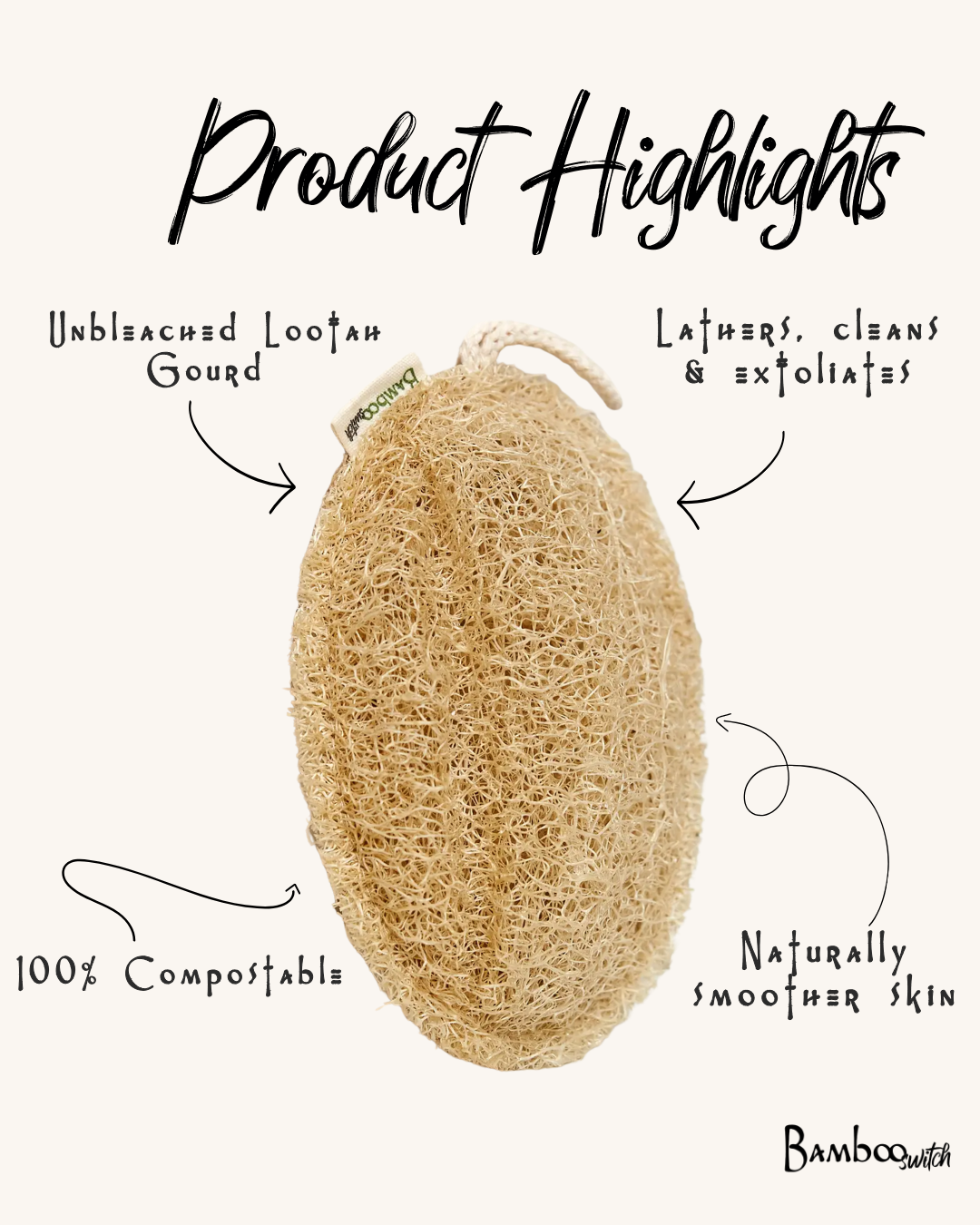 Large Exfoliating Loofah | Oval | Faire Market Bestseller
