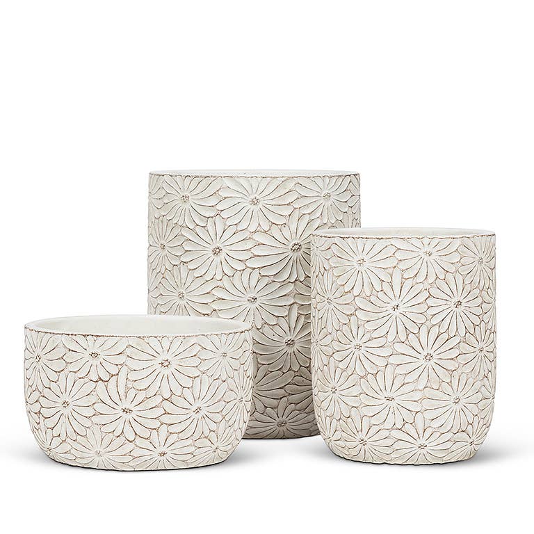 Daisy Vase/Planter-6.5"H