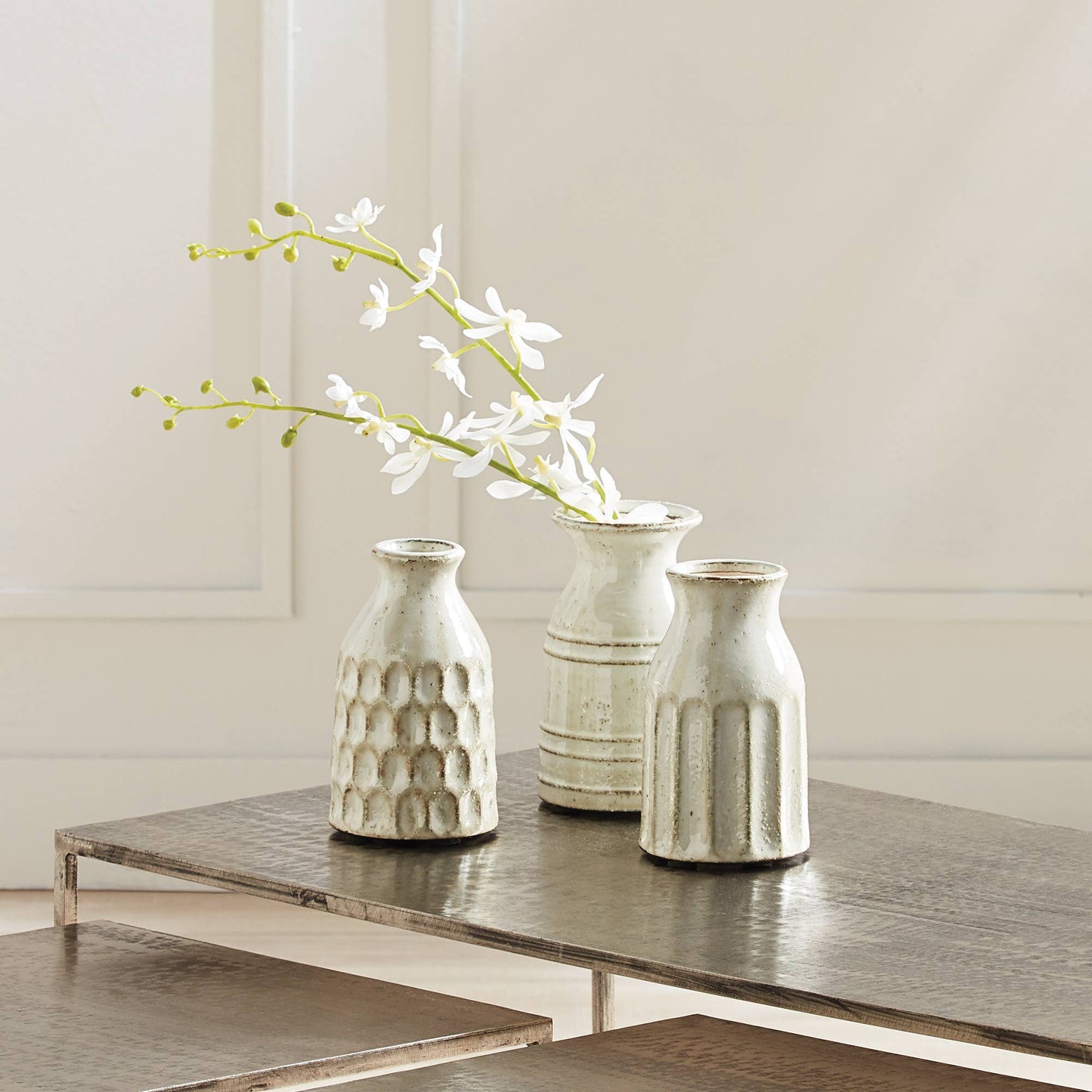 Jalena Vases - Ivory