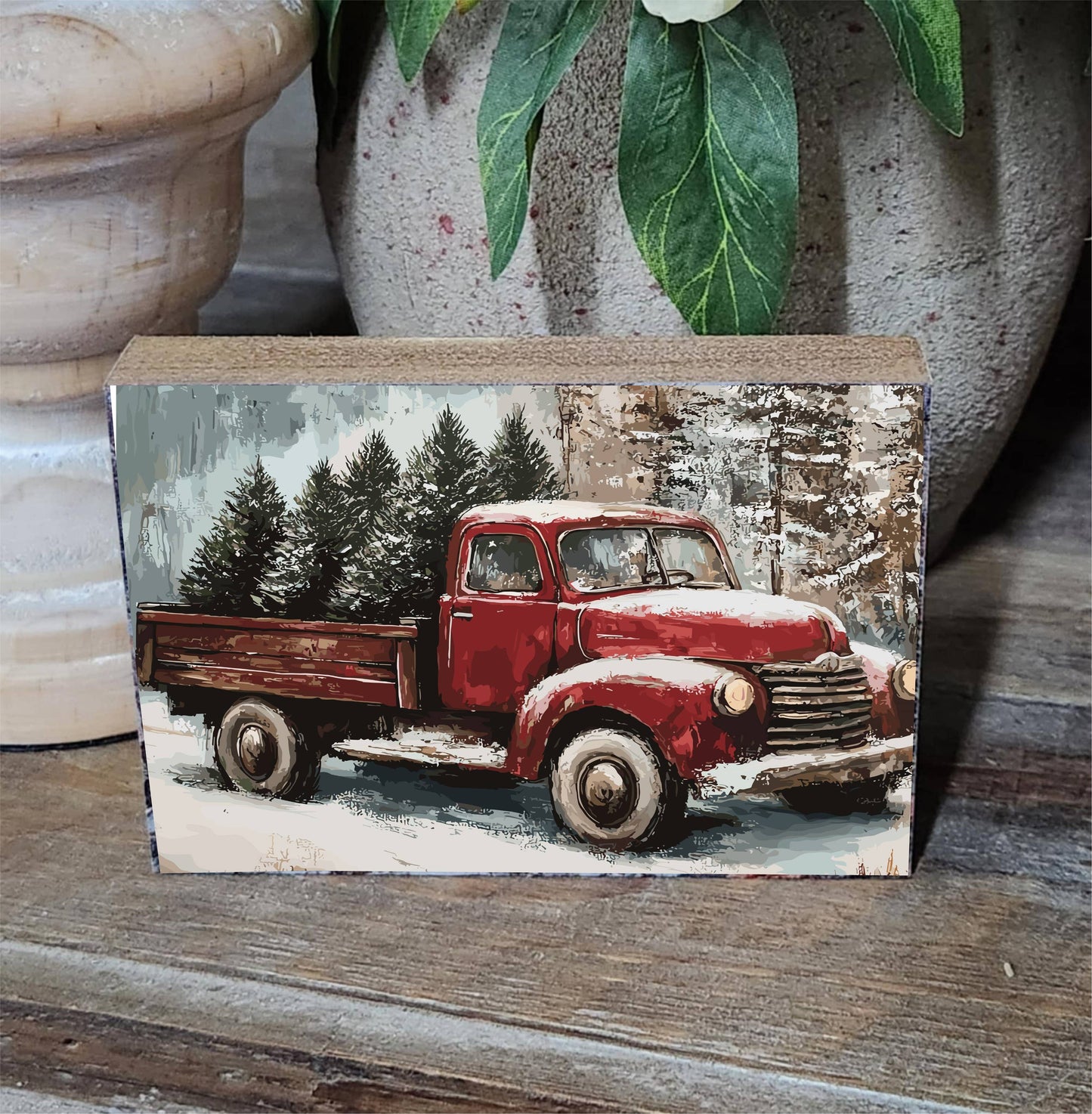 Christmas Truck Block
