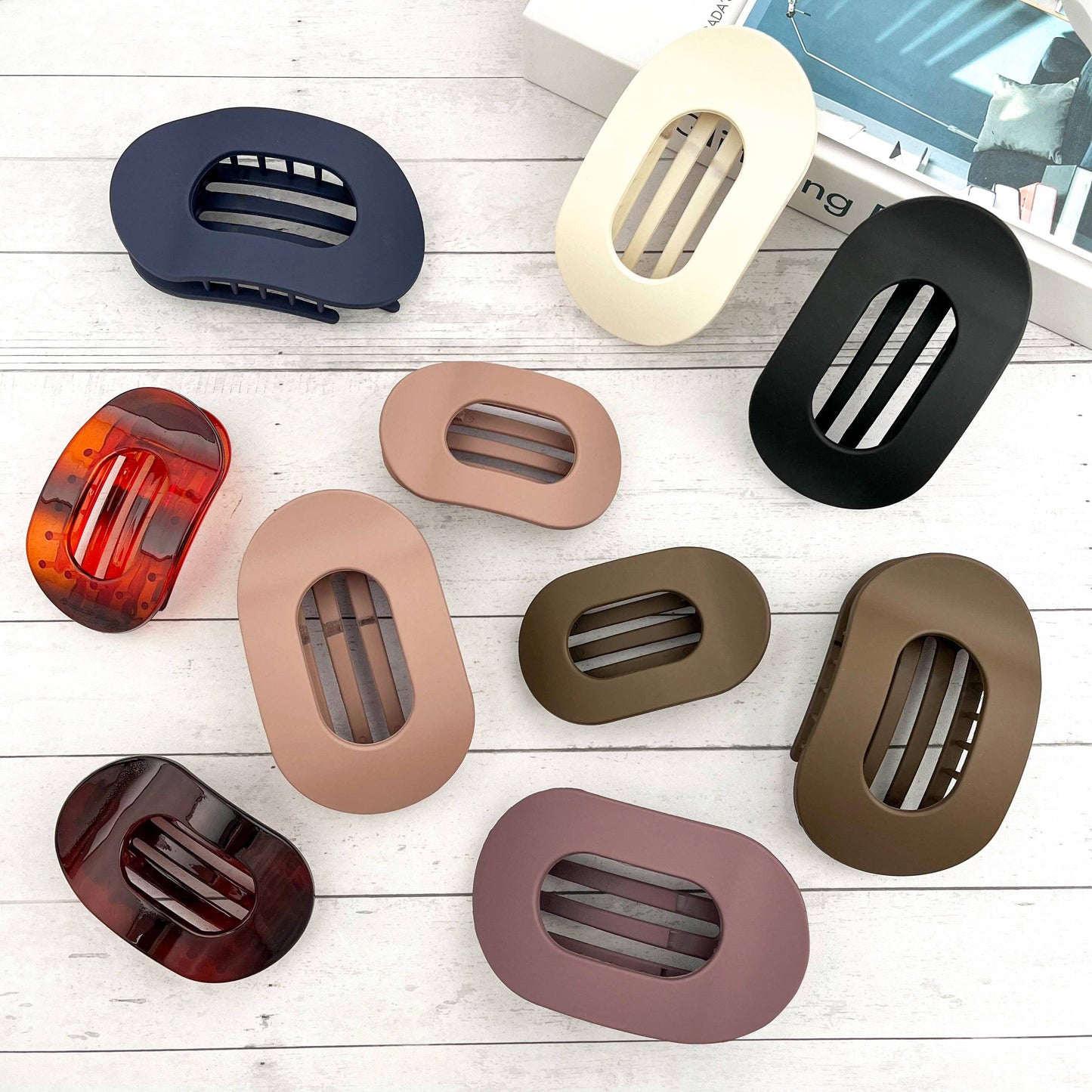 Flat Oval Hair Clip