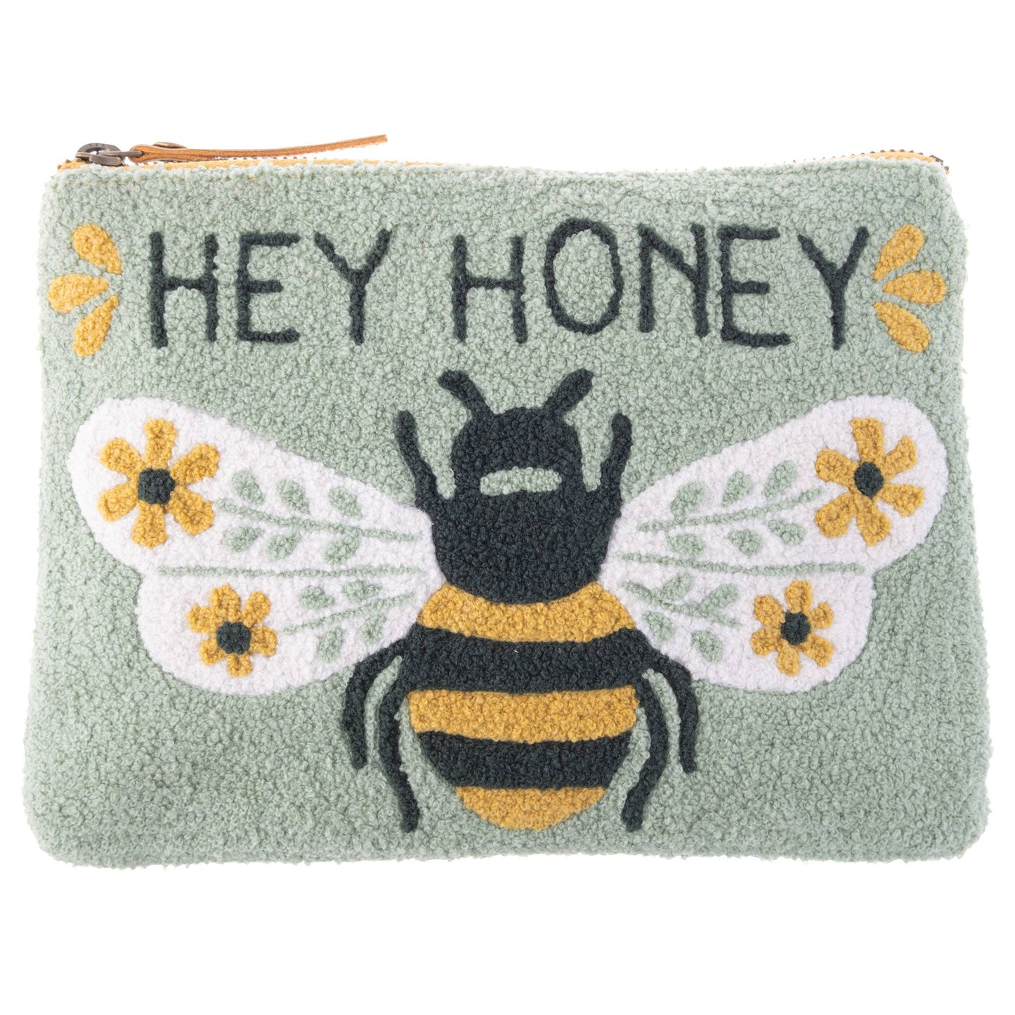 Embroidered Zip Pouch - Bee