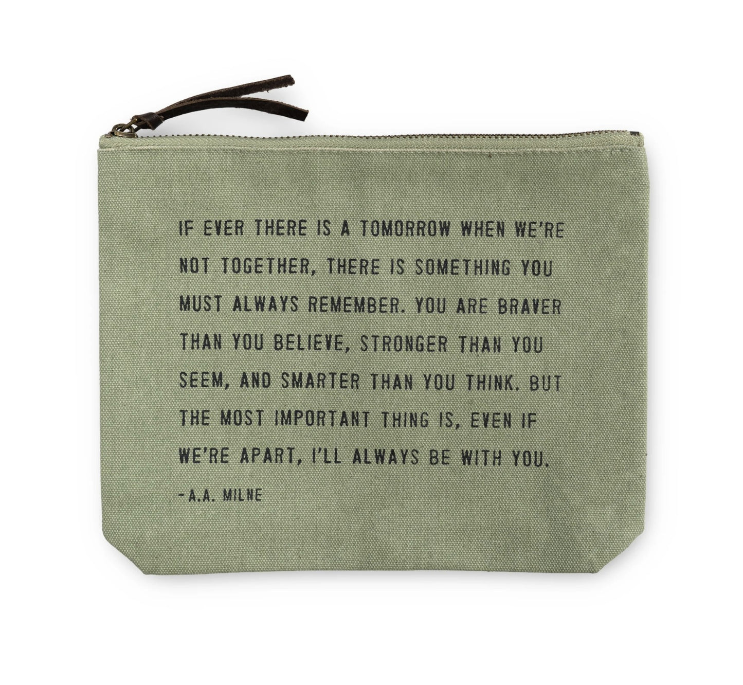 A. A. Milne Canvas Zip Pouch
