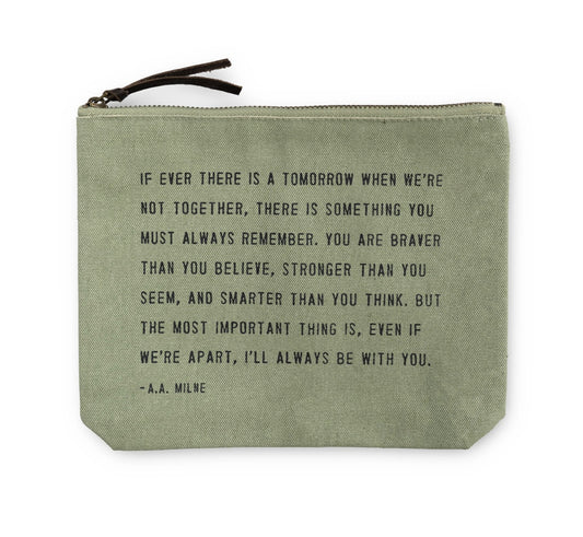 A. A. Milne Canvas Zip Pouch