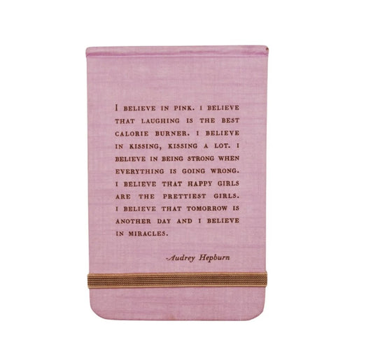 Audrey Hepburn Pink Notepad