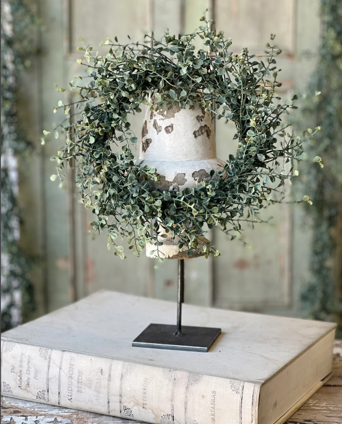 Baby's Twilight 12" Candle Ring Wreath