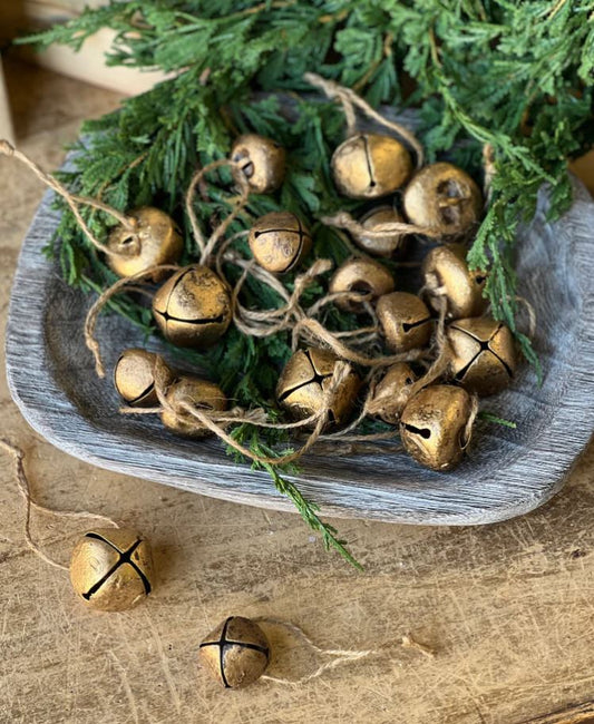 Bag of Antique Gold Bells