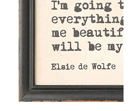 Black Framed Quote