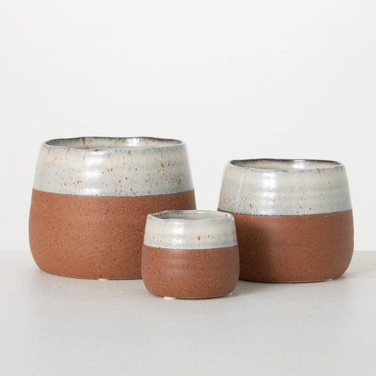 Desert Toned Glazed Planters