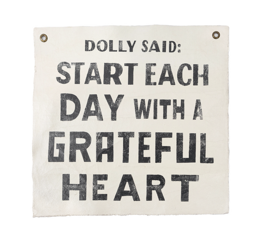 Dolly Said - Hand Painted Wall Tapestry