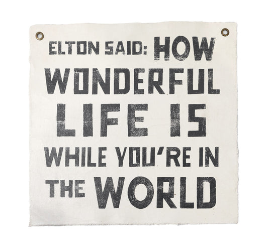 Elton Said - Hand Painted Wall Tapestry