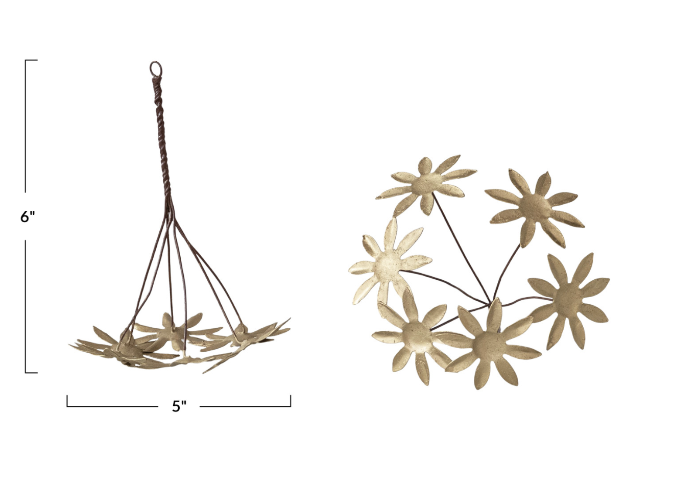 Antique Gold Flower Bunch