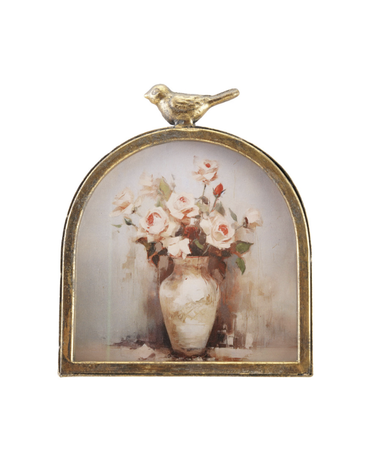 Arched Frame with Bird Finial