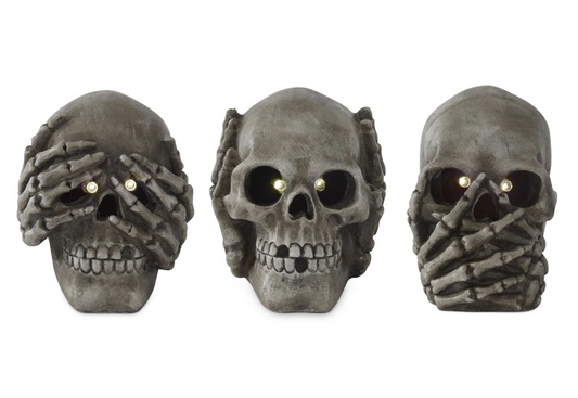 Hear No Evil Skeleton LED Set