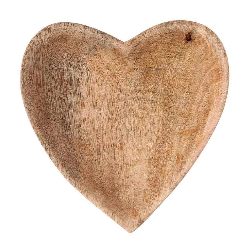 Mango Wood Heart Tray