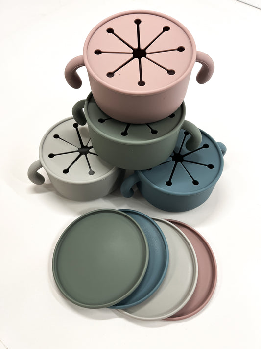 Silicone Snack Cup with Lid