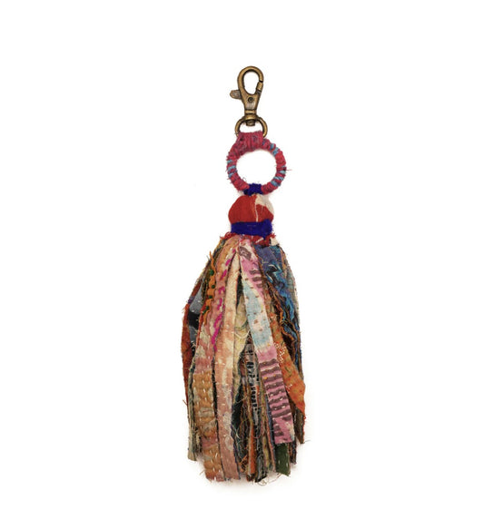 Kantha Tassel Key Fob