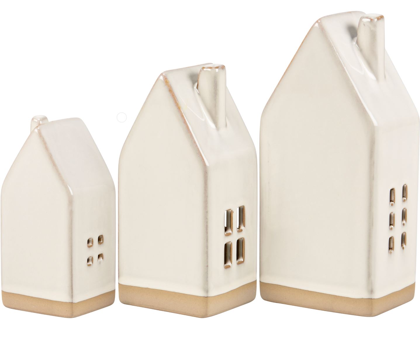 Lighted Ceramic Houses