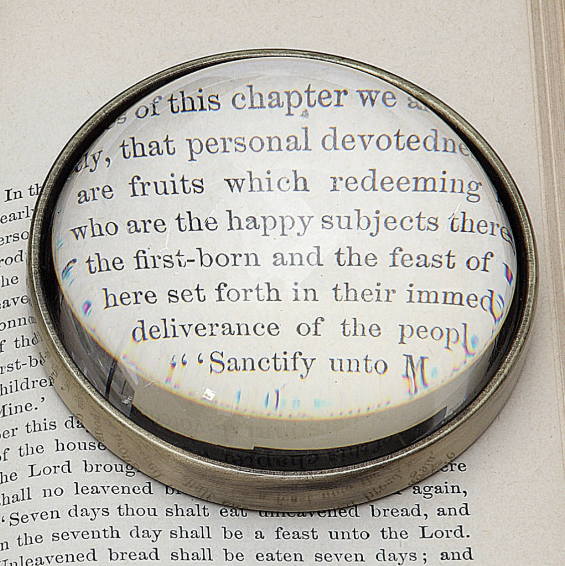 Clear Magnifying Paperweight