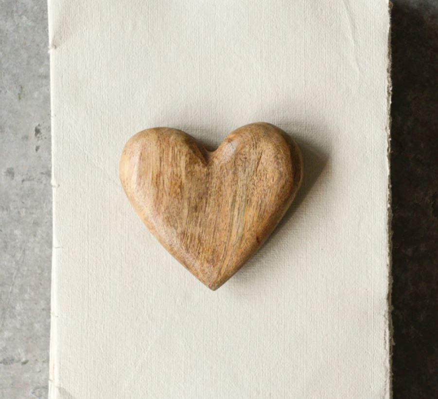 Mango Wood Heart