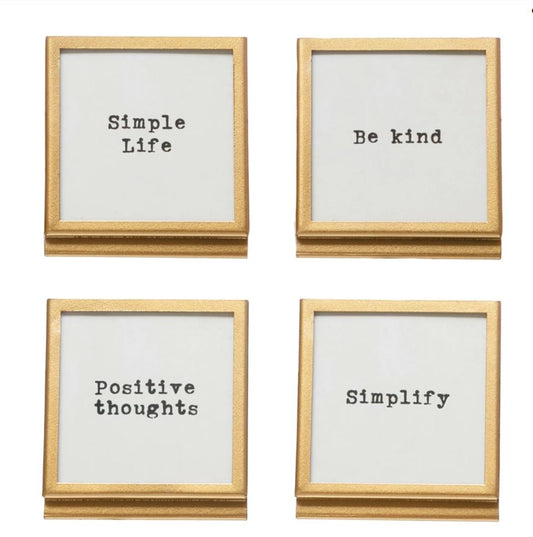 Mini Gold Framed Sayings