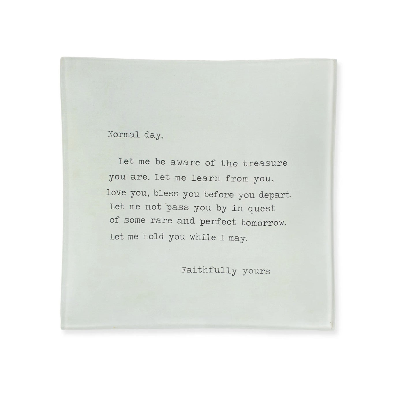 Normal Day Decoupage Plate