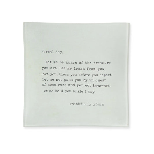 Normal Day Decoupage Plate