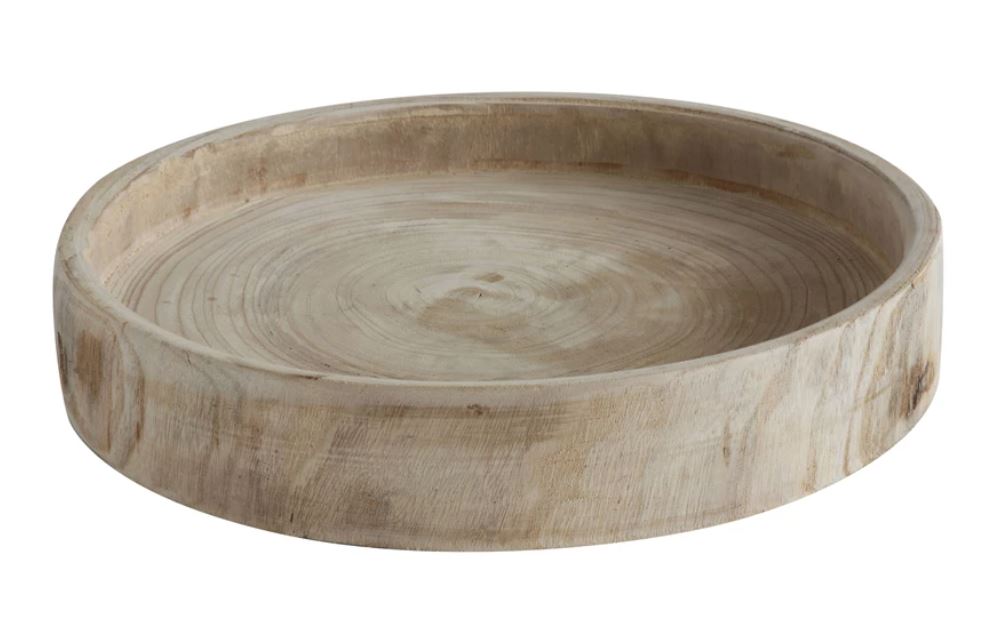 Round Wood Tray