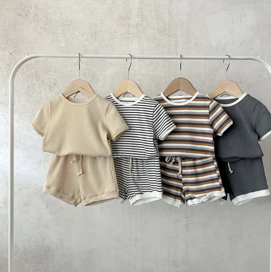Unisex Cotton Shorts Set