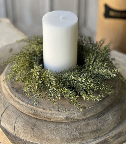 Whickham Wheat Candle Ring Wreath