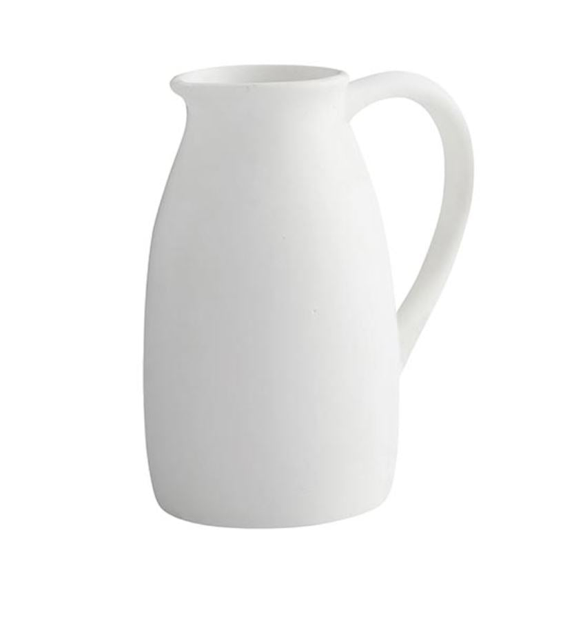 White Ceramic Pitcher – The Good Co.