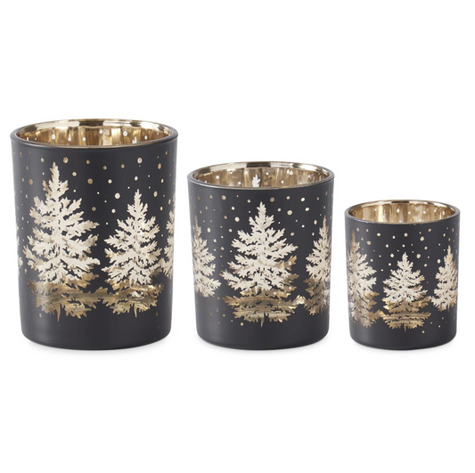 Winter Scene Candle Holder