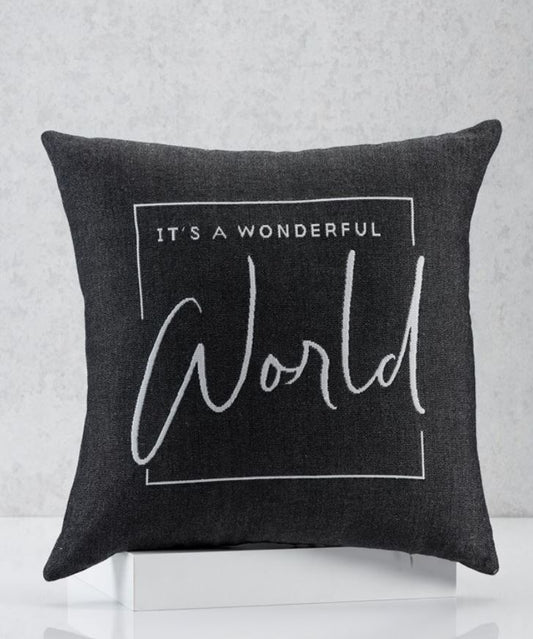 It's A Wonderful World Pillow
