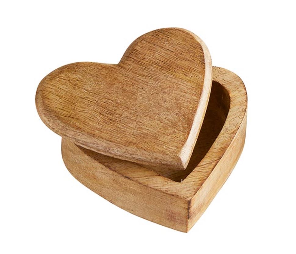 Wood Heart Box