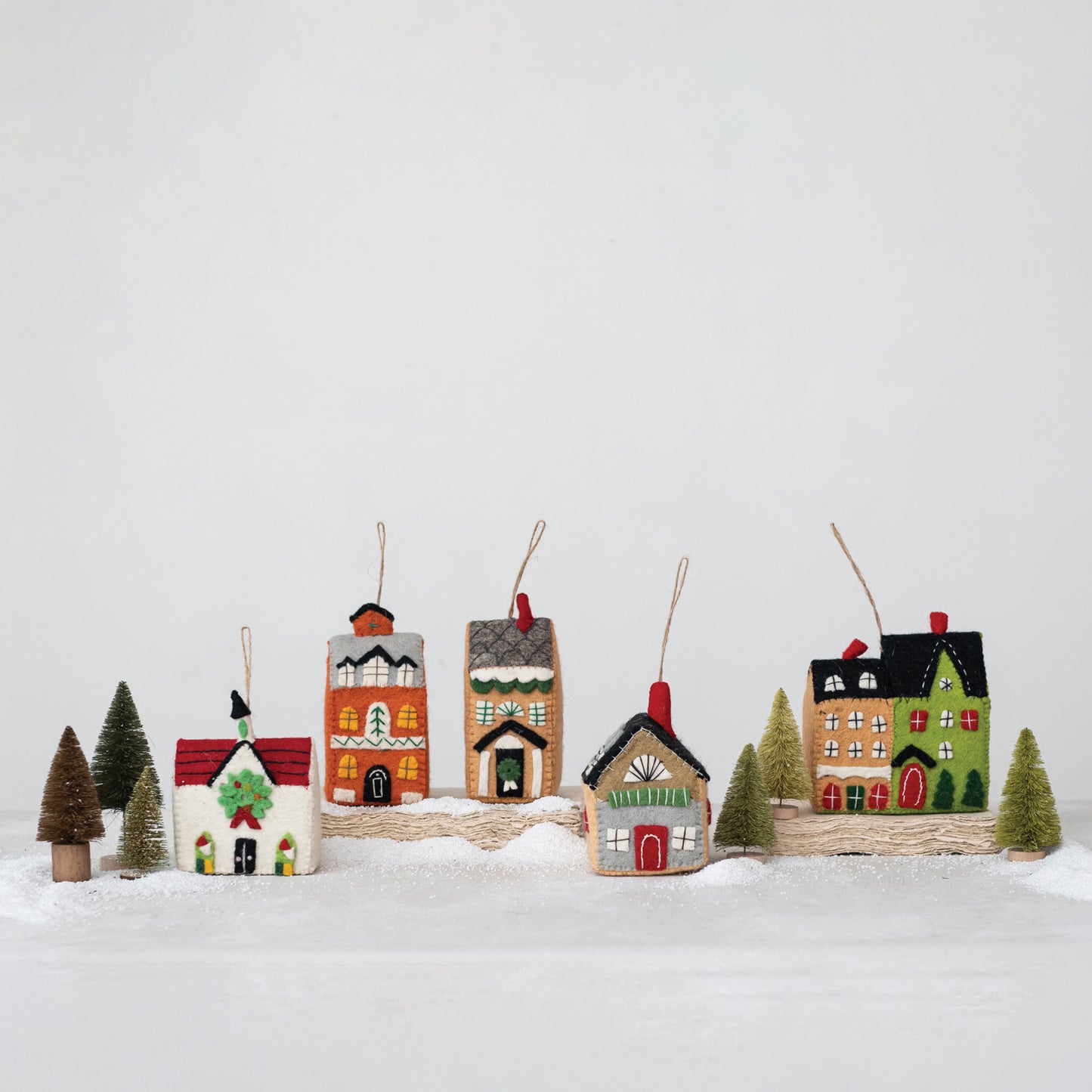 Felt House Ornaments