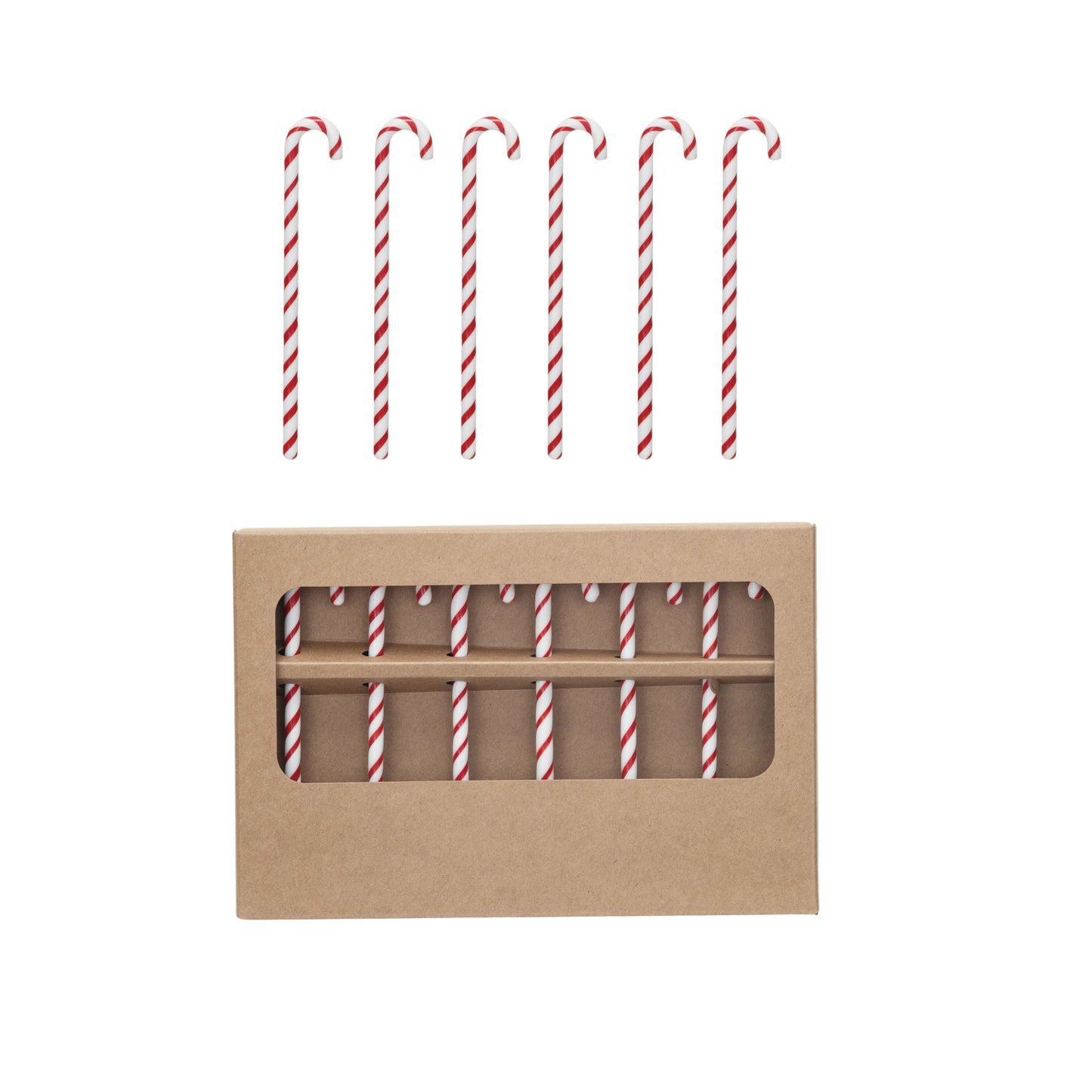 Glass Candy Cane Stir Sticks