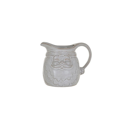 Stoneware Santa Creamer