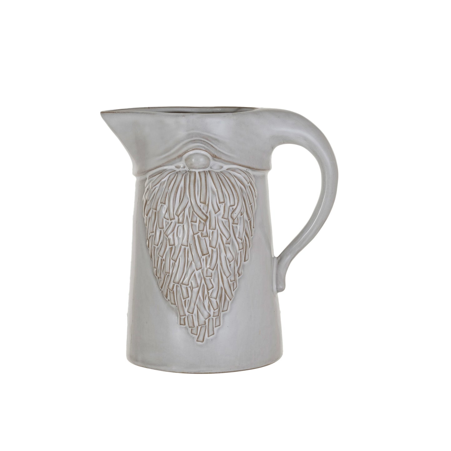 Stoneware Santa Pitcher