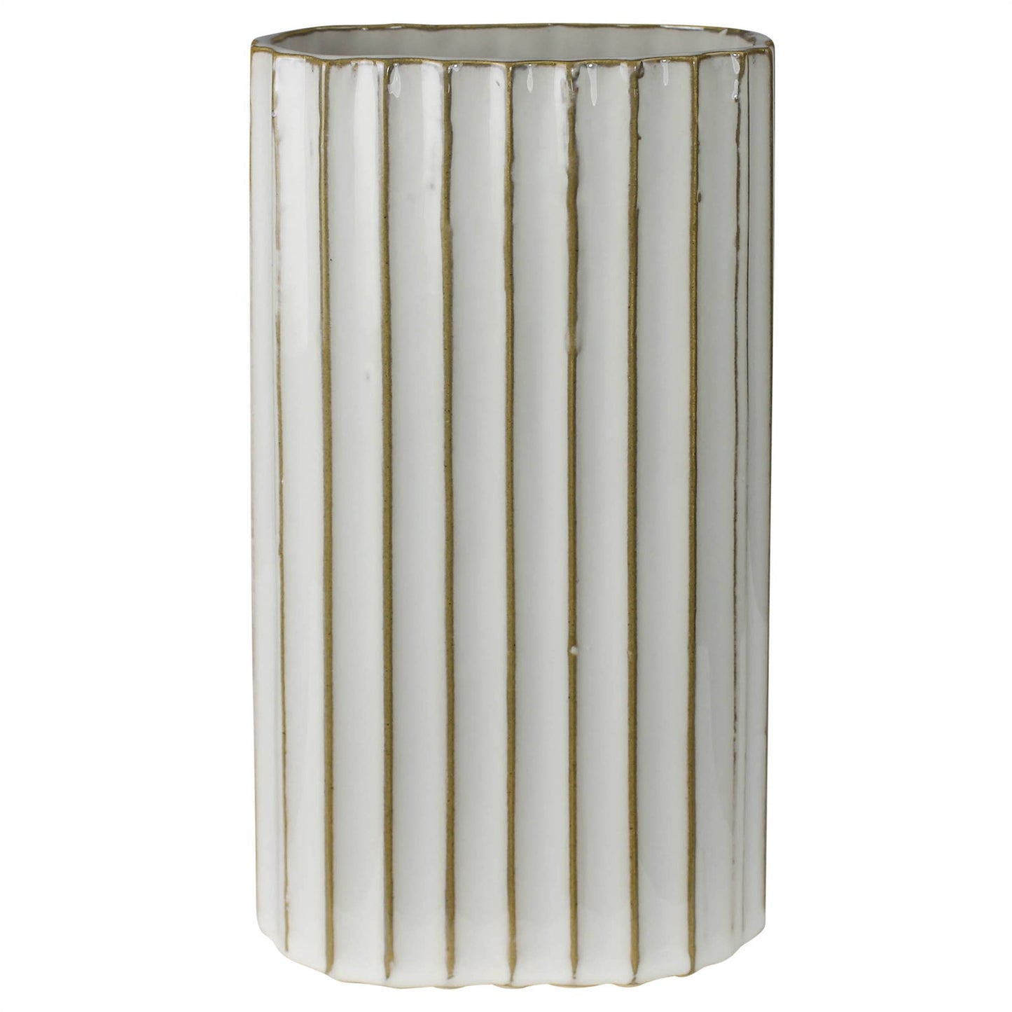 Caro Ribbed Vase