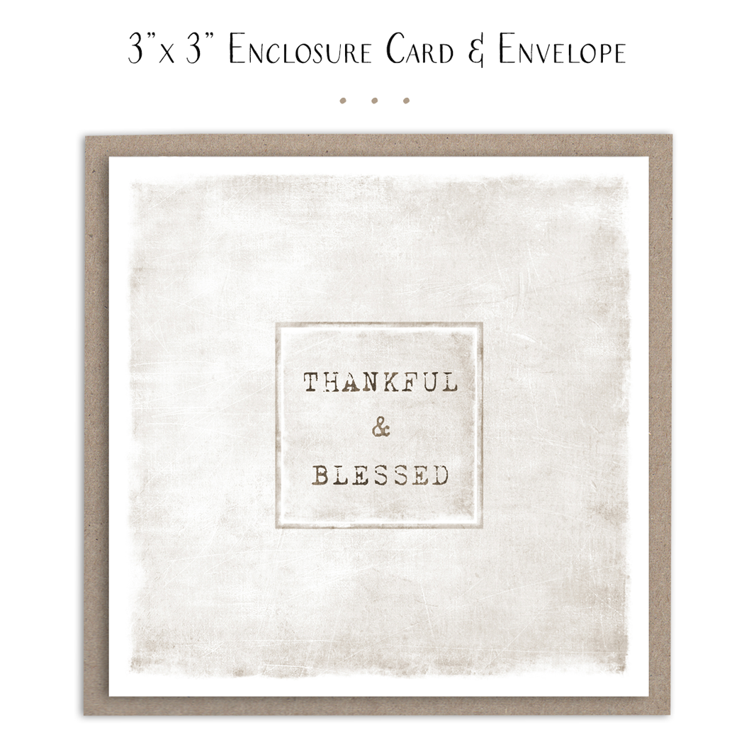 Thankful and Blessed Mini Card